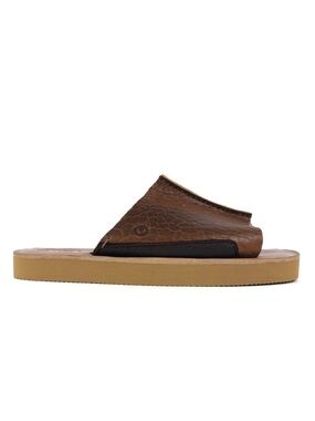 Ulu Tucson Bison Leather Slide Sandals | CoUlu Tucson Bison Leather Slide Sandal